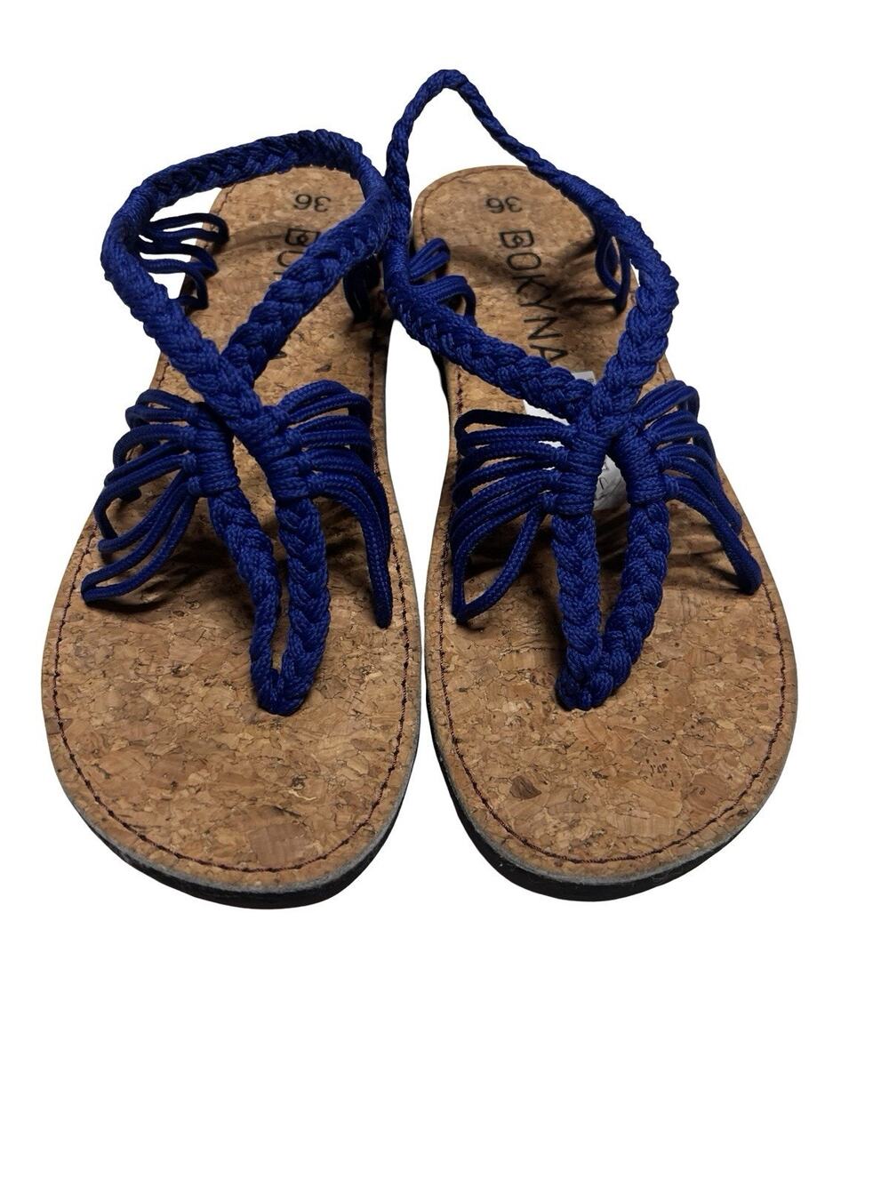 BOKYNA Women's Sandal Seastar Royal Blue Cork Eu 36 /us 5